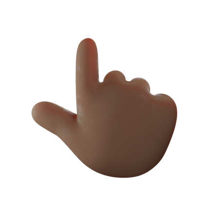 Pointing Hand Gesture  3D Illustration