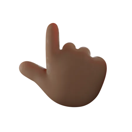 Pointing Hand Gesture  3D Illustration