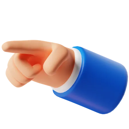 Pointing Hand Gesture 3 D Illustration 3D Icon