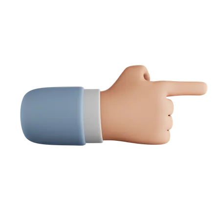 Pointing Hand Gesture  3D Icon