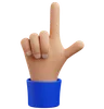 Pointing hand gesture