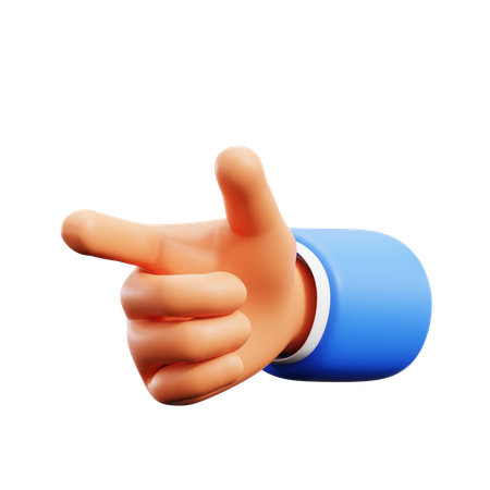 Pointing Hand Gestures  3D Icon