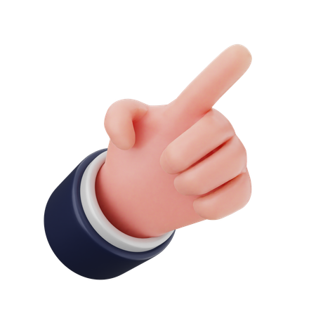 Pointing Hand Gestures  3D Icon