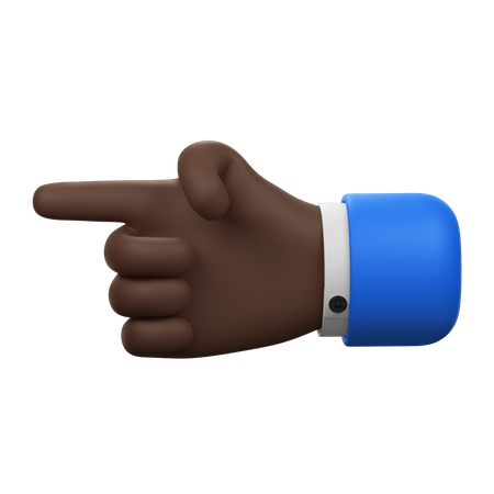 Pointing Side Hand Gesture  3D Icon