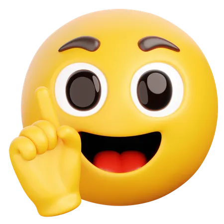 Pointing Up 3D Icon