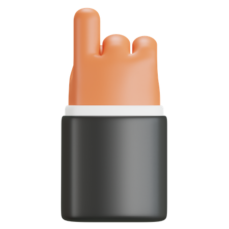 Pointing Up Finger Gesture  3D Icon