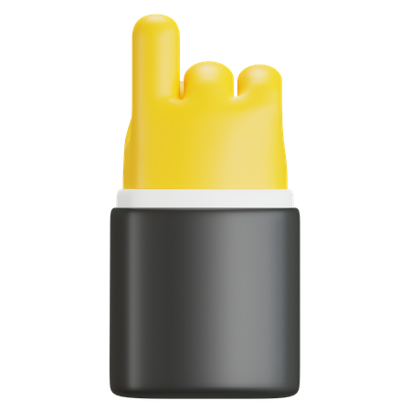 Pointing Up Finger Gesture  3D Icon