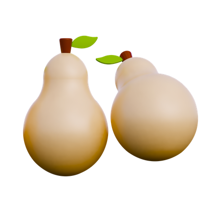 Poire  3D Illustration