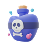 poison emoji 3d
