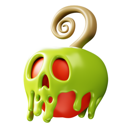 Poison Apple  3D Icon