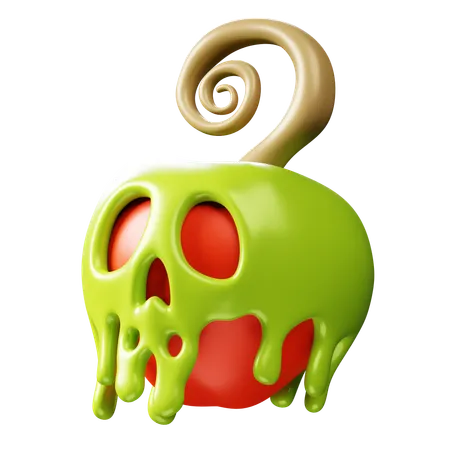 Poison Apple  3D Icon