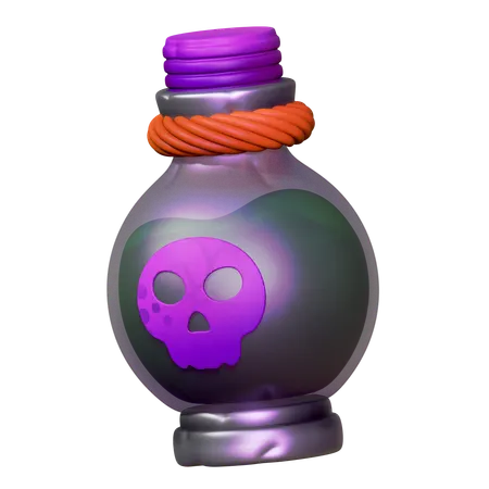 毒瓶  3D Icon