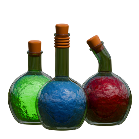 Poison Bottle 3D Icon