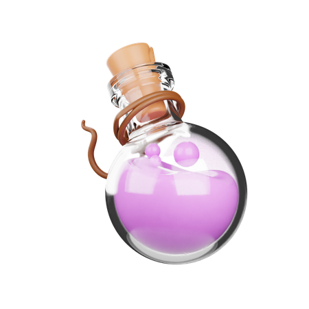 Poison Bottle 3D Icon