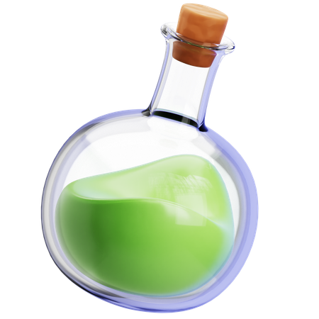 Poison Bottle 3D Icon
