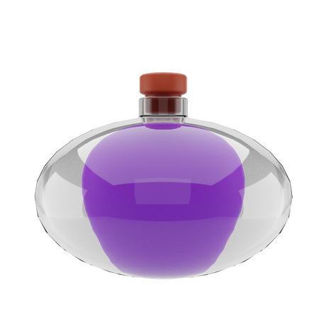 Poison Bottle  3D Illustration