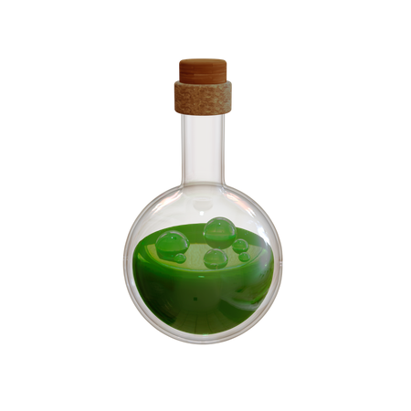 Poison Bottle  3D Illustration