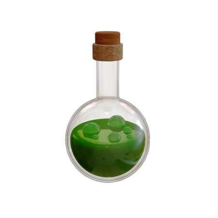 Poison Bottle  3D Illustration