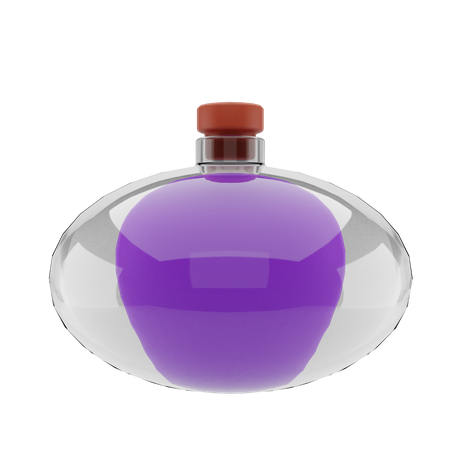 Poison Bottle 3D Illustration