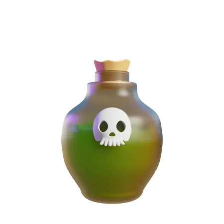Poison Bottle 3D Icon