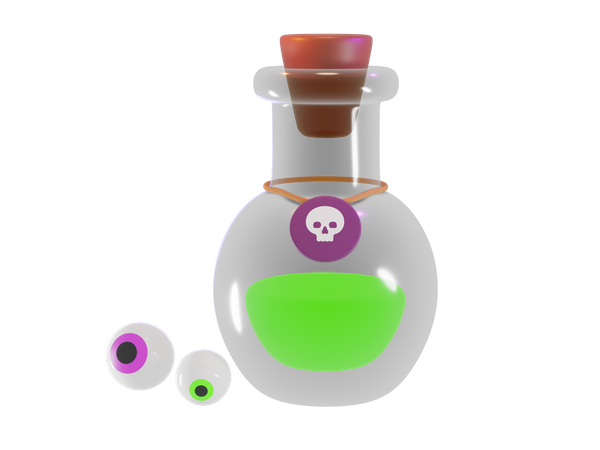 Poison bottle  3D Icon