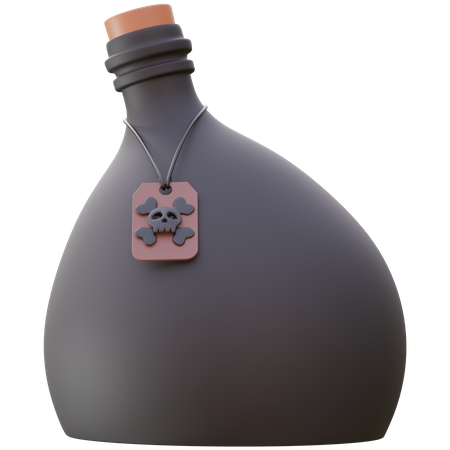 Poison Bottle Of Halloween Day  3D Icon