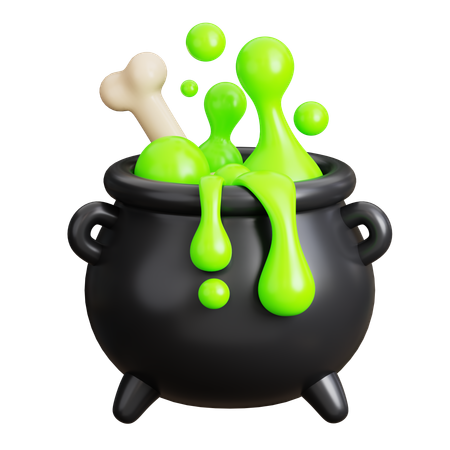 Poison Cauldron  3D Icon