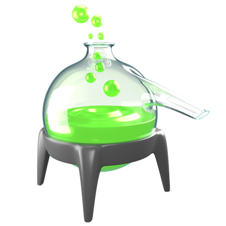 Poison Flask 3D Icon