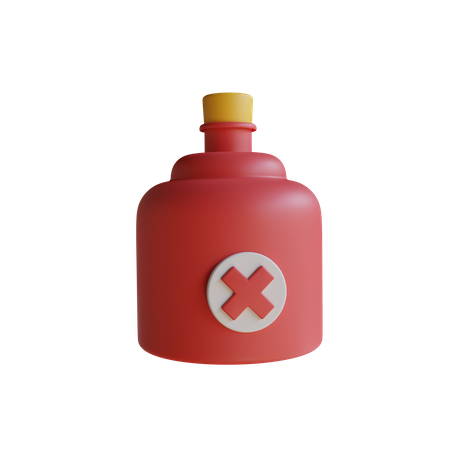 Poison Jar  3D Icon