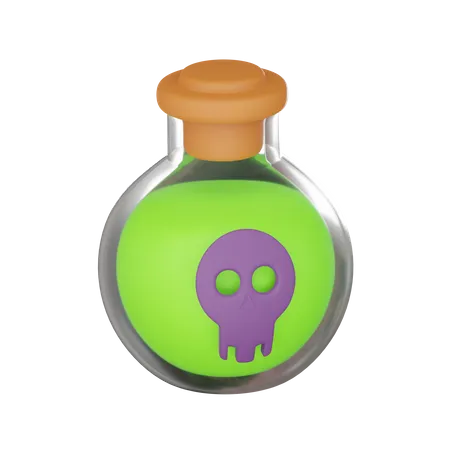 Poison Jar  3D Icon