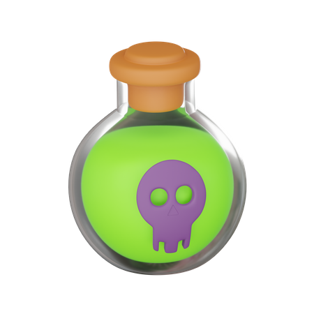 Poison Jar 3D Icon