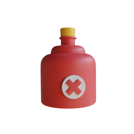 Poison Jar 3D Icon