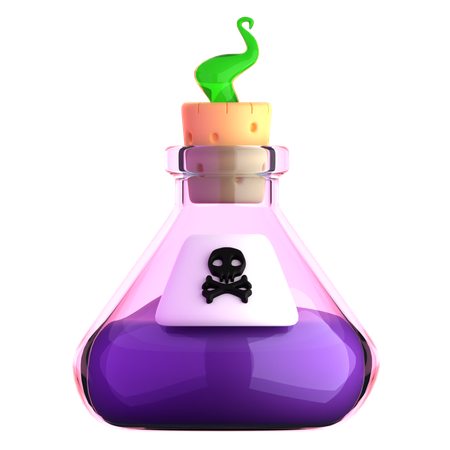 Poison Potion 3D Icon