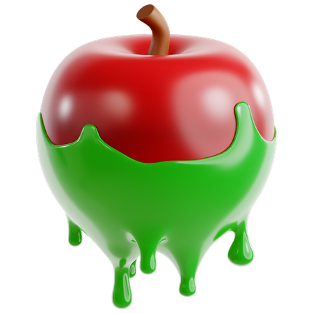 Poisoned Apple  3D Icon