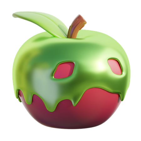 Poisoned Apple  3D Icon