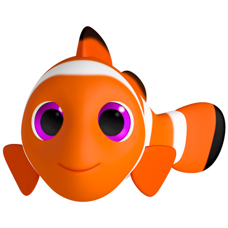 Poisson clown  3D Illustration