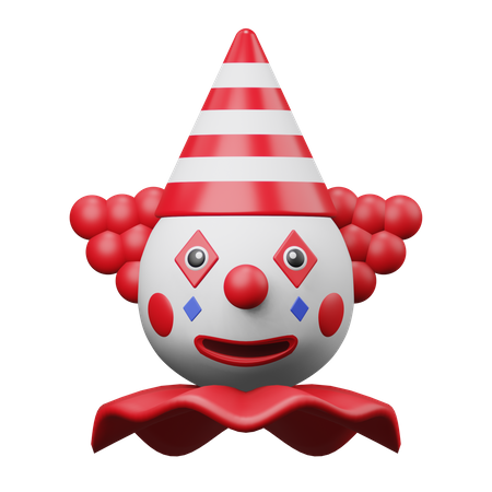 Clown poisson d'avril  3D Illustration