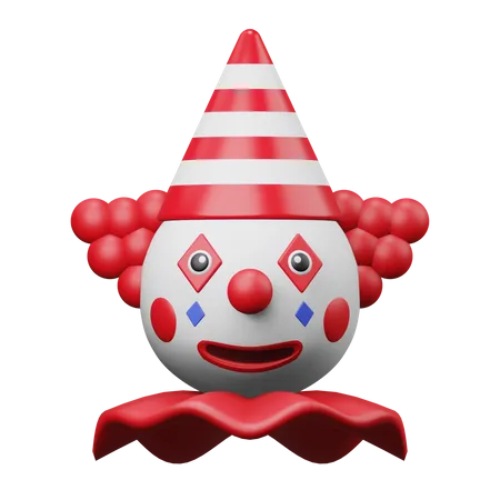 Clown poisson d'avril  3D Illustration