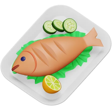 Poisson frit  3D Icon