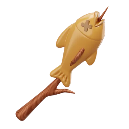 Poisson grillé  3D Icon