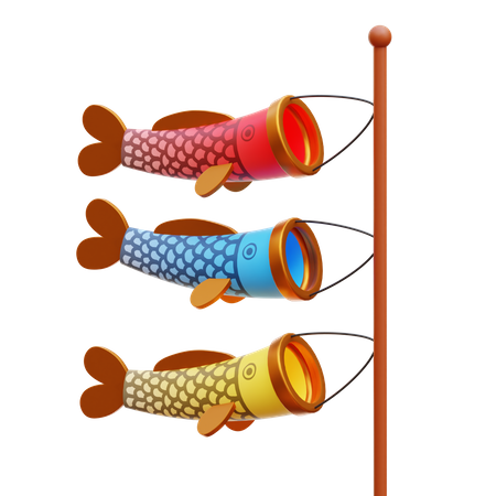 Drapeaux de poissons  3D Icon