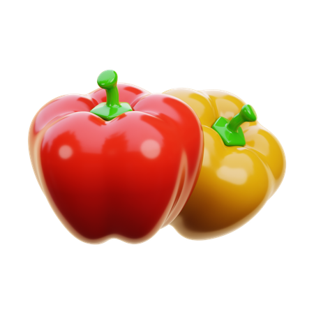 Poivron  3D Icon