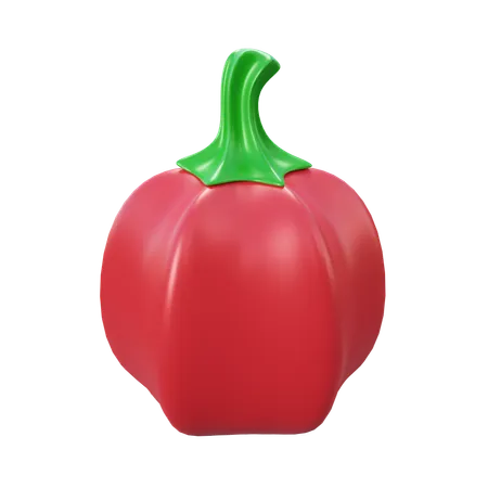 Poivron rouge  3D Icon