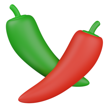 Poivron rouge  3D Icon