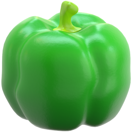 Poivrons verts  3D Icon