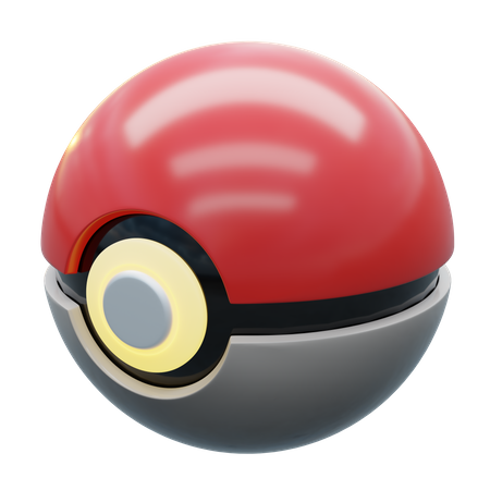 Poke Ball  3D Illustration