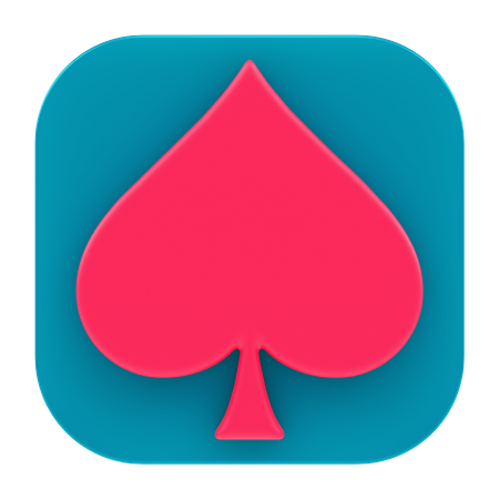 Aplicativo de pôquer  3D Icon