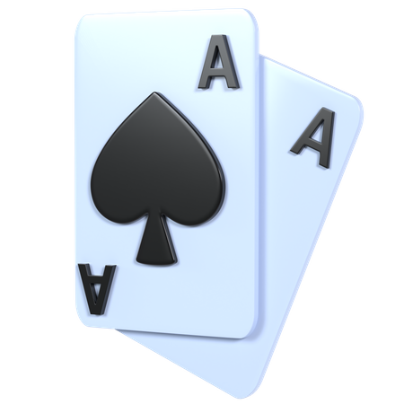 Poker card 3D Illustration