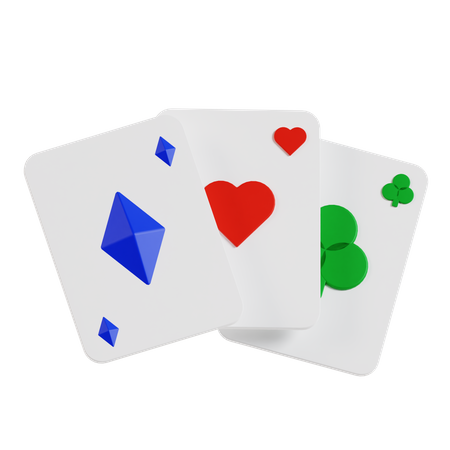 Poker Cards  3D Icon