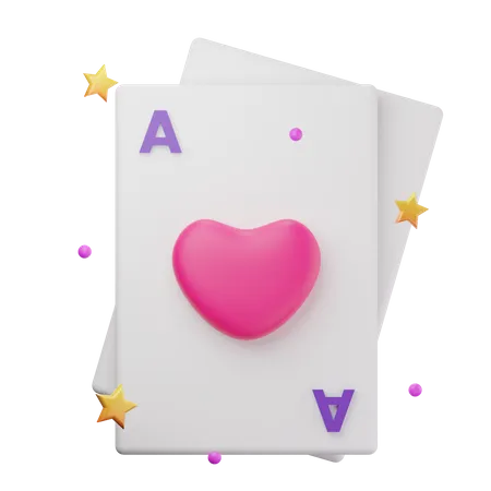 Poker Cards  3D Illustration